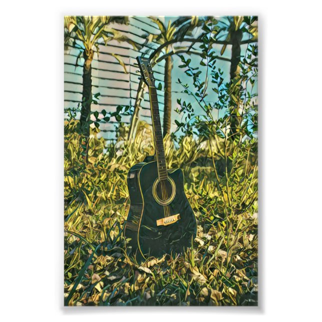 Gitarrengeschenk Fotodruck (Vorne)