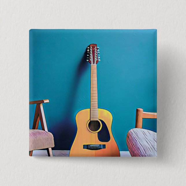 Gitarrengeschenke Button (Vorderseite)