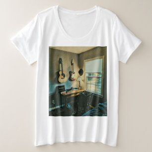 Gitarrengeschenke Große Größe T-Shirt