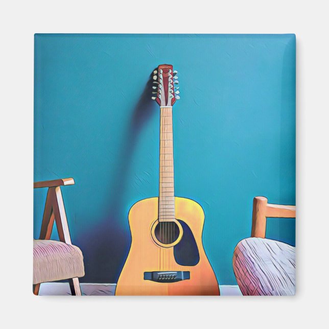 Gitarrengeschenke Magnet (Vorne)