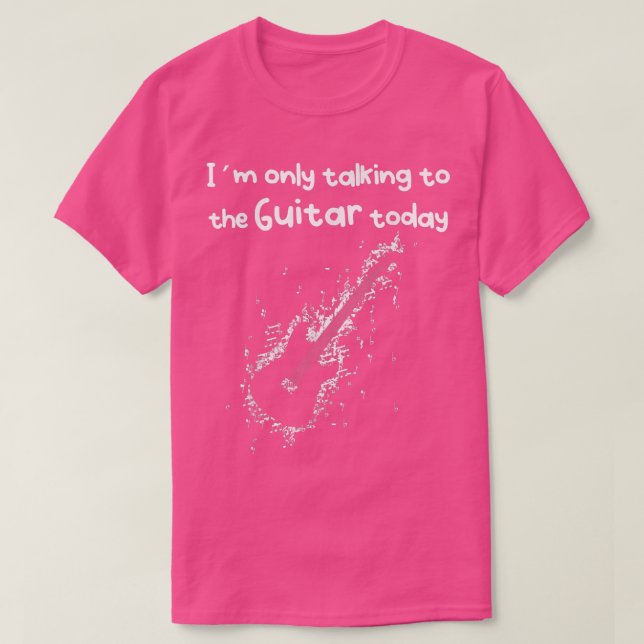 Gitarrengespräche mit Musiknoten T-Shirt (Design vorne)