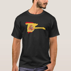 Gitarrenisten Elektrische Gitarre Inspiriert Spani T-Shirt