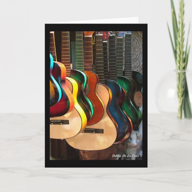 Gitarrenkarten für Linien und Kurven Karte (Vorderseite)