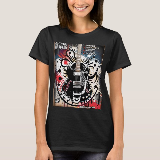 Gitarrenkunst T-Shirt (Vorderseite)
