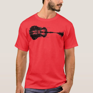 Gitarrenlandschaft Musik Landschaft T-Shirt