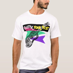 Gitarrenlegende Hero Retro Illustration Custom T-S T-Shirt
