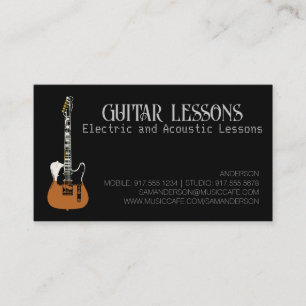 Gitarrenlehrer   E-Gitarre & Akustikunterricht  Telefonnummerkarte