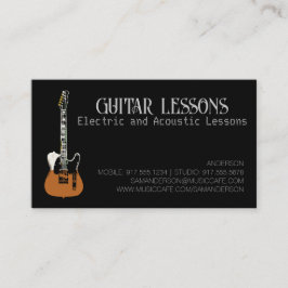 Gitarrenlehrer | Elektrische und akustische Lehren Telefonnummerkarte