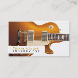 Gitarrenlehrer, Musik, Instrumente Visitenkarte