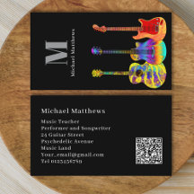 Gitarrenlehrer Musiker Custom QR Code