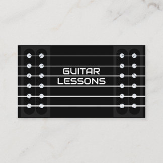 Gitarrenlehrer Musiklehrer Lehrer Lehrer Visitenkarte