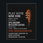 Gitarrenleiter, Musikinstrumentenladen Flyer<br><div class="desc">Gitarrenleiter,  Musical Instrument Store Werbung Flyer vom Business Card Store.</div>