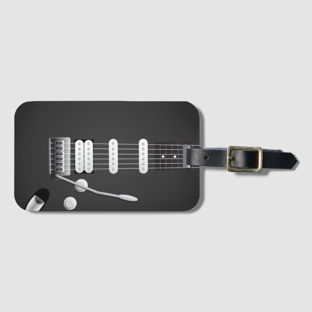 Gitarrenlesetag Gepäckanhänger (Vorderseite (Horizontal))