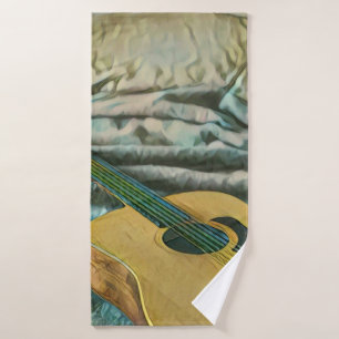 Gitarrenliebhaber Badhandtuch Set