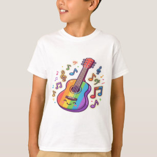 Gitarrenliebhaber – Minimalistische Musikillustrat T-Shirt