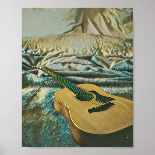 Gitarrenliebhaber Poster (Vorne)