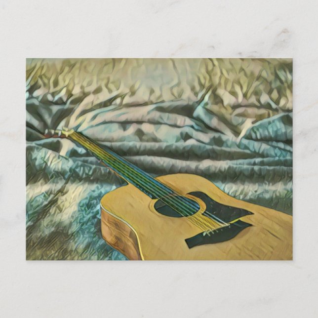 Gitarrenliebhaber Postkarte (Vorderseite)