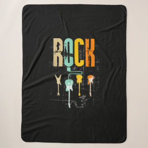 Gitarrenliebhaber   Retrostil   Geschenk für Gitar Sherpadecke