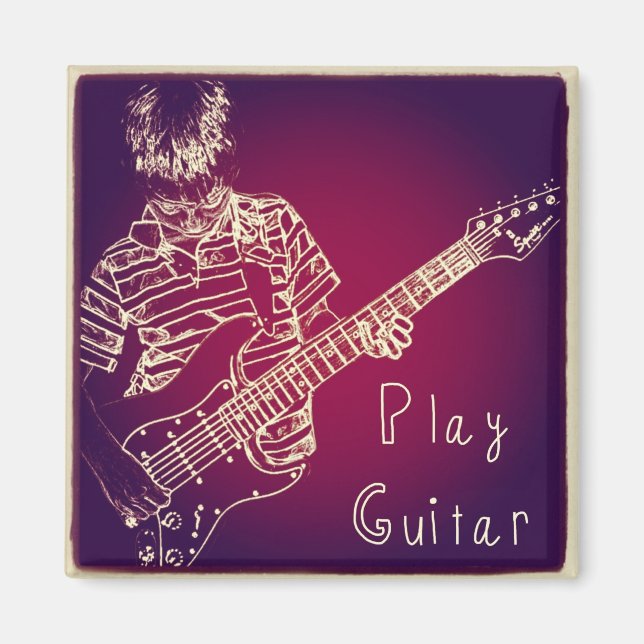 Gitarrenmagnet spielen magnet (Vorne)