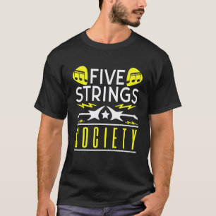 Gitarrenmusik Five Strings Society T-Shirt