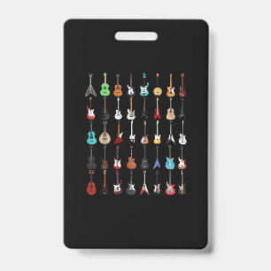 Gitarrenmusik Instrument Rock and Roll Ausweis