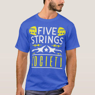 Gitarrenmusik Lover Five Strings Society504 T-Shirt