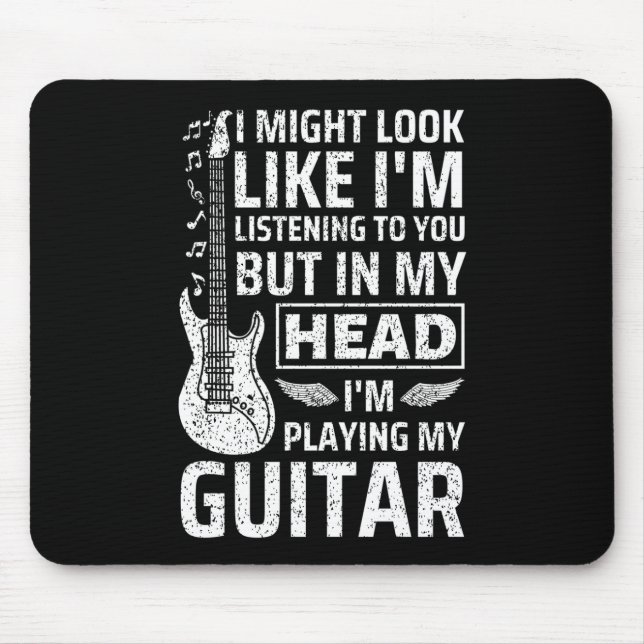 Gitarrenmusik Mousepad (Vorne)