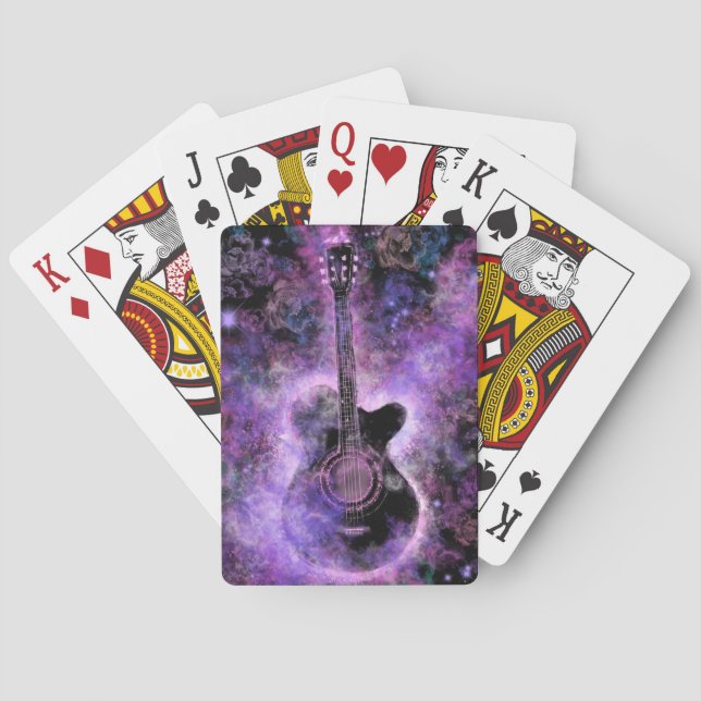 Gitarrenmusik Spielkarten (Rückseite)