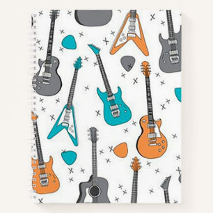 Gitarrenmusik Spiralblock Notizbuch