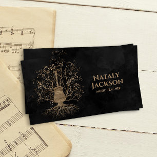 Gitarrenmusik Tree Visitenkarte