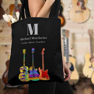 Gitarrenmusik-Tutor benutzerdefinierter QR-Code Tasche