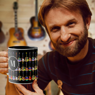 Gitarrenmusiklehrer oder Schüler personalisiert Tasse