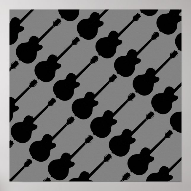 Gitarrenmuster Poster (Vorne)