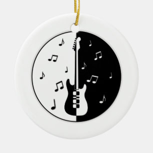 Gitarrennacht Keramik Ornament