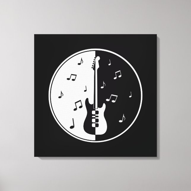Gitarrennacht Leinwanddruck (Vorderseite)