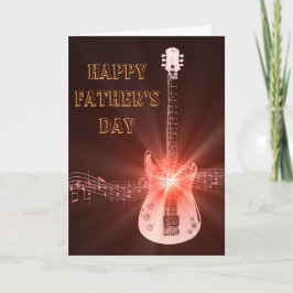 Gitarrennotizen Vatertagskarte Karte
