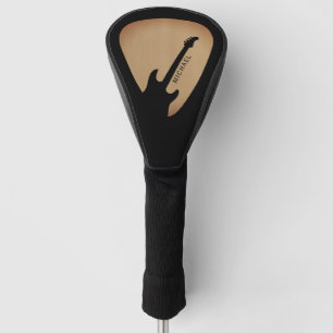Gitarrenpick Gitarrenmusiker Musiker Schwarz und H Golf Headcover