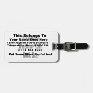 Gitarrenpickerei Rollstuhl Rollstuhl Rockstar Gepäckanhänger