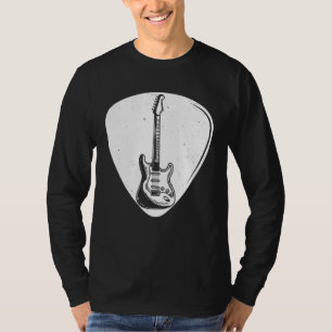 Gitarrenplättchen E-Gitarre Spieler Gitarrist Musi T-Shirt
