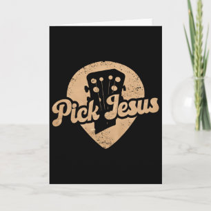 Gitarrenplättchen Jesus Musik Pastor Frohe Ostern  Karte