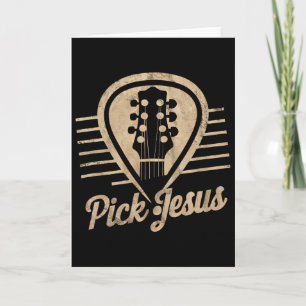 Gitarrenplättchen Jesus Musik Pastor Frohe Ostern Karte