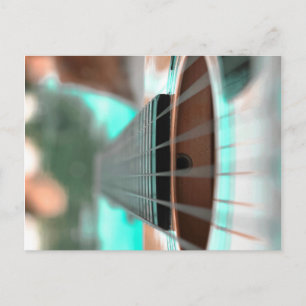 Gitarrenpostkarte Postkarte