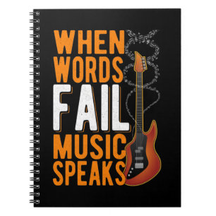 Gitarrenratgeber Inspirationsmusik Lover Notizblock
