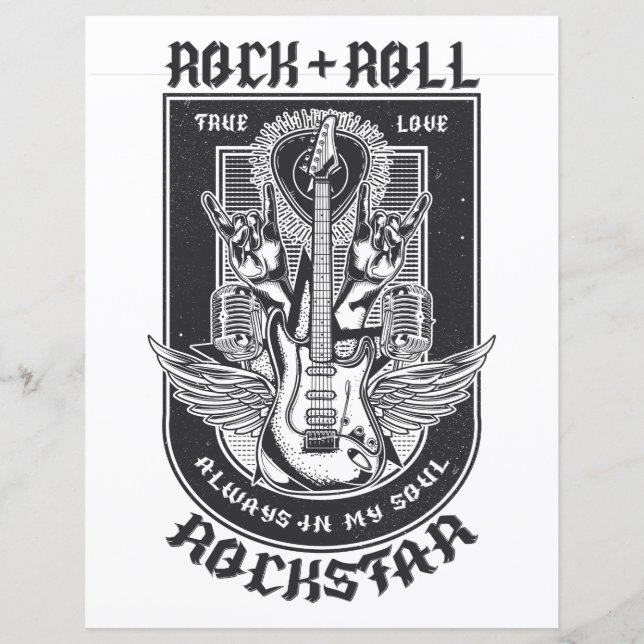 Gitarrenrock-Design (Vorderseite)