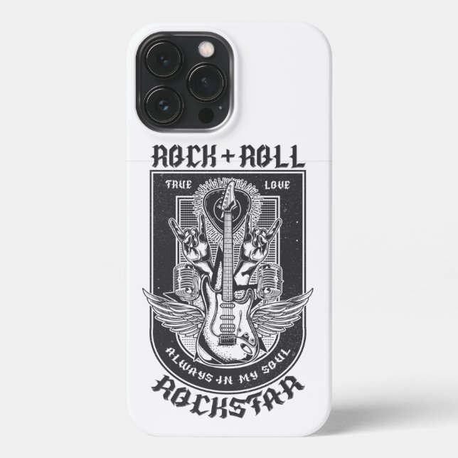 Gitarrenrock-Design iPhone 13 Pro Max Hülle (Rückseite)