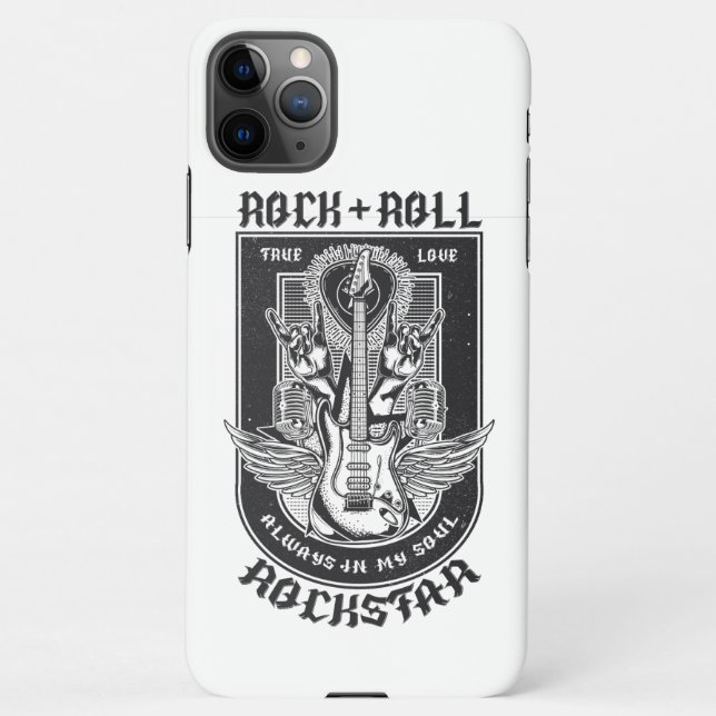 Gitarrenrock-Design iPhone Hülle (Rückseite)