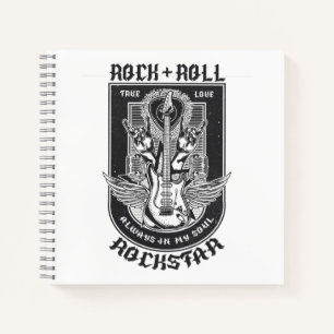 Gitarrenrock-Design Notizbuch