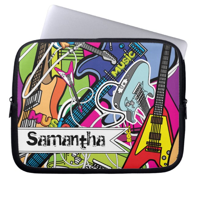 Gitarrenrock Music Star Grunge Schutzhülle Laptopschutzhülle (Vorderseite)