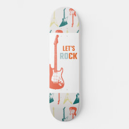 Gitarrenrock und Roll Music Rockstar Skateboard