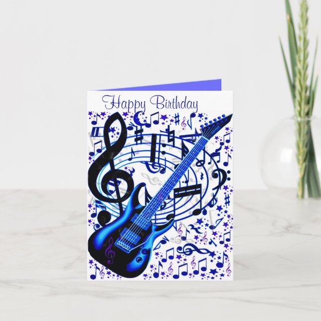 Gitarrenrocker_ Karte (Vorderseite)